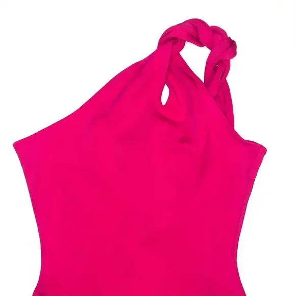 strapless open back dress CUSHNIE ET OCHS ONE SHOULDER KNIT DRESS SMALL main image 0